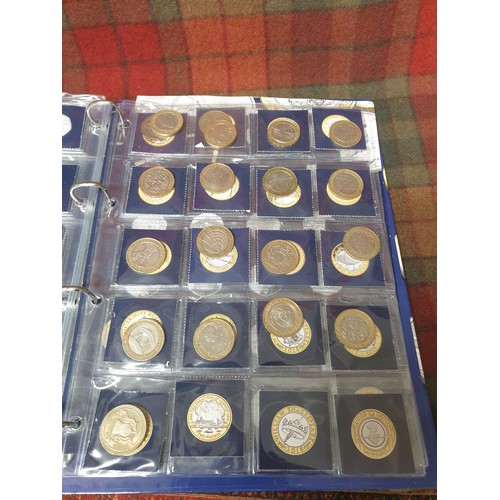 9V - Folder Of 16 50 pence pieces, 6 x £1 Coins And 28 £2 Coins