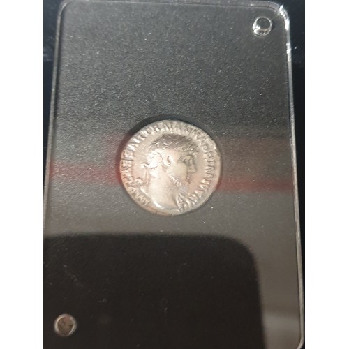 9M - Emperor Trajan Silver Denarius With Original Box Certificate Mint Sealed