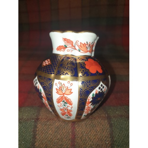 133 - Royal Crown Derby Old Imari Pattern Vase