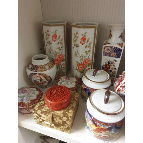 137 - Shelf Of Oriental Collectables