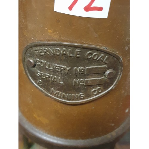 72 - Minors Lamp Ferndale Coal & Mining Company