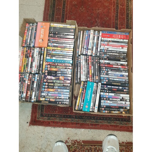 319 - 2 Large Boxes Of DVD Films Etc