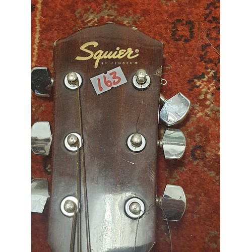 163 - Squire By Fender Acoustic Guitar Model No SD-3NAT 20Th Anniversary Model