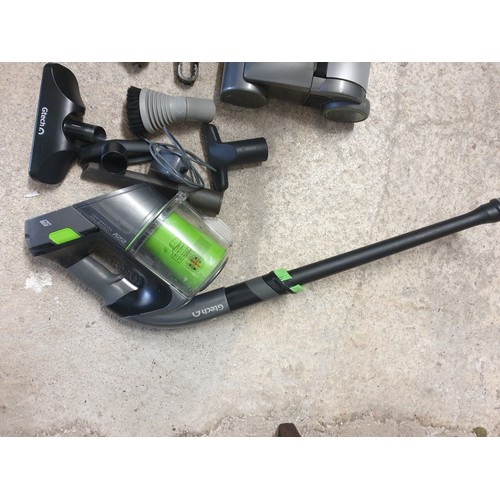 338 - G Tech Multi Purpose Cordless Hoover With Accessories Upright And Hand Held Hoover Both Working