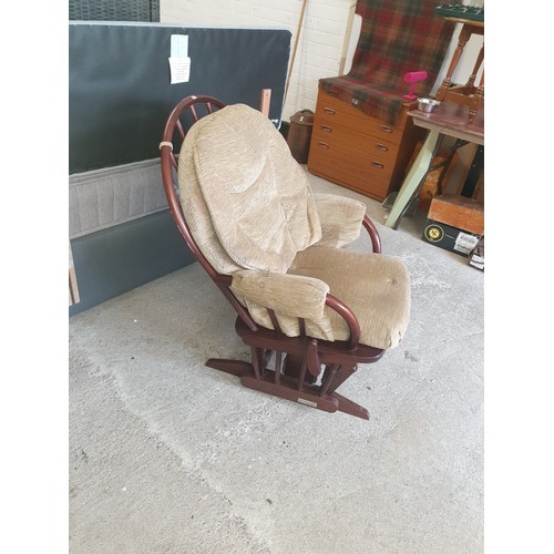 239 - Dutailer Rocking / Locking Glider Chair