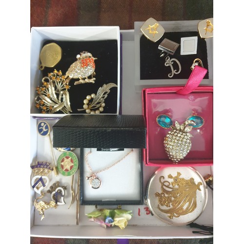 13 - Selection Of Costume Jewellery To Include Swarovski Crystal Diamante etc