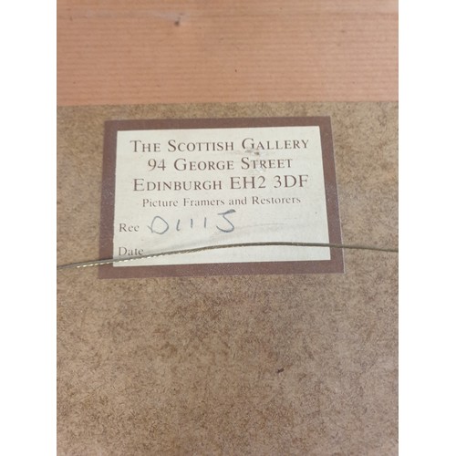 363B - 4 French Signed Caricatures With Labels From The Scottish Gallery Edinburgh