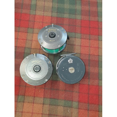 48 - 3 Salmon Fly Reels Including Lines