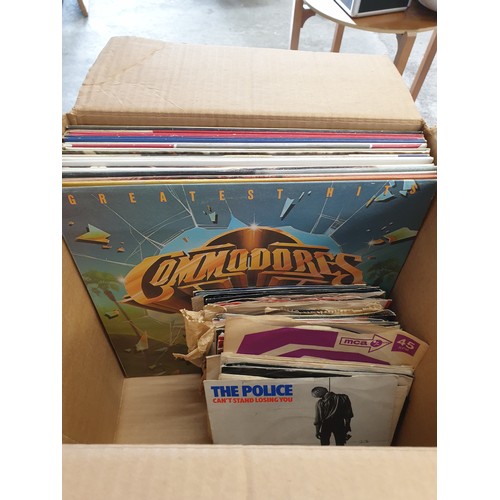 49 - 2 Boxes Of Lps mixed genre Records etc