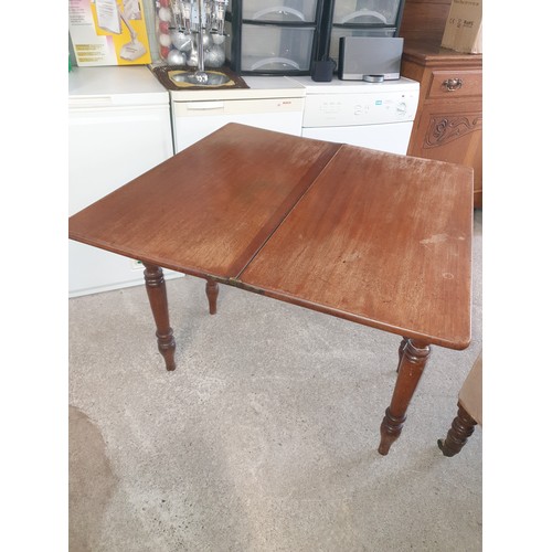 237 - Victorian Side Console Table/ Fold Out Dining Table