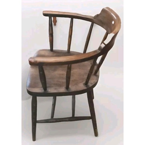 230 - A 19th century style Oak Captains Chair