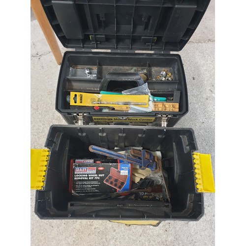 311 - Stanley Portable Stacking Tool Kit And Tools etc