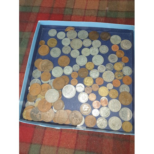 59 - A collection of old coins; 1806 old penny, silver coins & many more