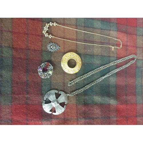 44 - A Collection Of Scottish celtic  Jewellery etc