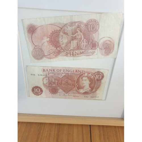 64 - A collection of vintage banks Notes; Ten Shilling Notes & Pound Notes