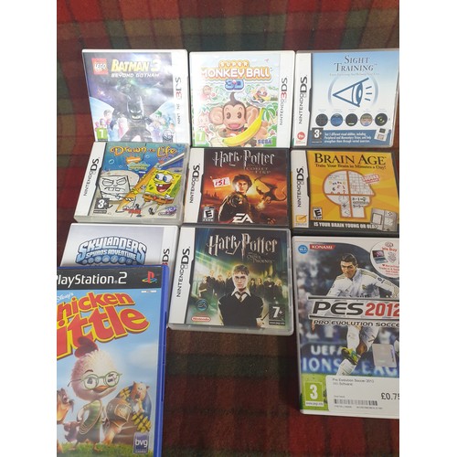 151 - A selection of 8 Nintendo Wii Games, Playstation 2 Game Nintendo Wii Game & Atari Flashback Vol 2 As... 