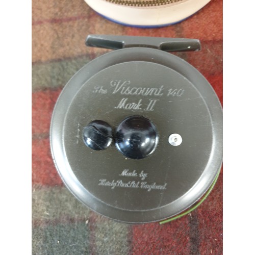 65 - Hardy Brothers Viscount 140 Mark 2 Fly Reel With Line And Backing And Hardy Reel Case In Very Good C... 