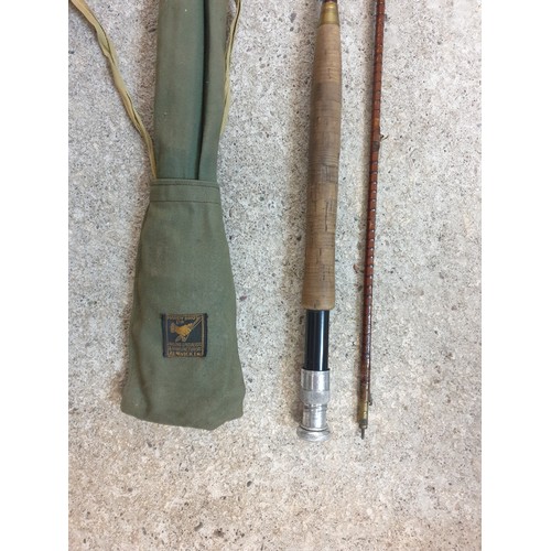 70 - Hardy Brothers The Pope Cane Fly Rod In Rod Bag