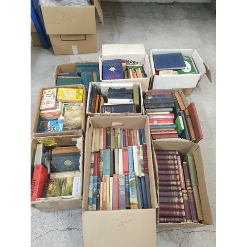 425 - 9 Assorted Boxes Of Books From Vintage To Modern Day