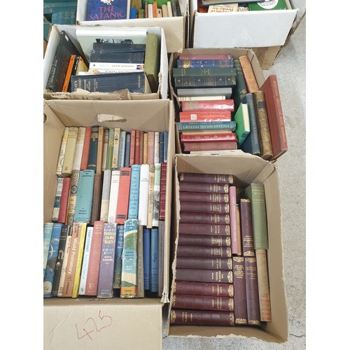 425 - 9 Assorted Boxes Of Books From Vintage To Modern Day