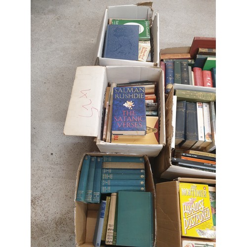 425 - 9 Assorted Boxes Of Books From Vintage To Modern Day