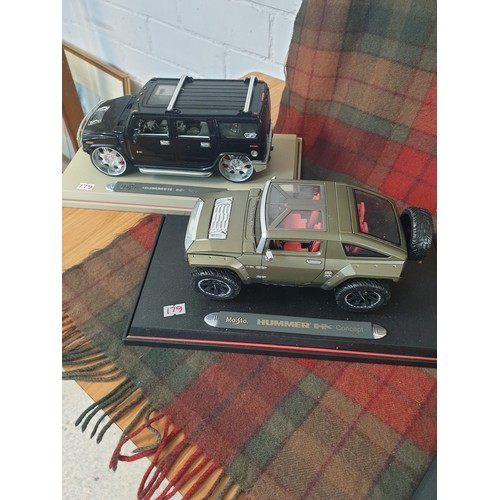 179 - 4 Large Scale Models 4 X 4 Vehicles On Plinths