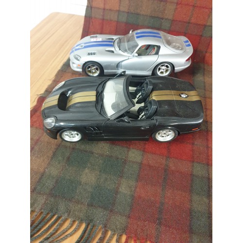 181 - 5 Assorted Large Scale Models Including Stretch Limo, Viper GTS, Shelby etc