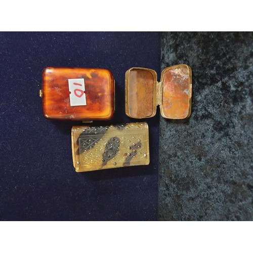 10 - Vesta/ Match Striker , Scottish Stone Snuff Box And 1930s Deco Ladies Comact/ Lipstick Holder With I... 