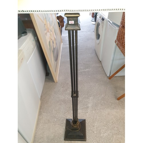 332 - Modern Standard Lamp With Cast Metal Base