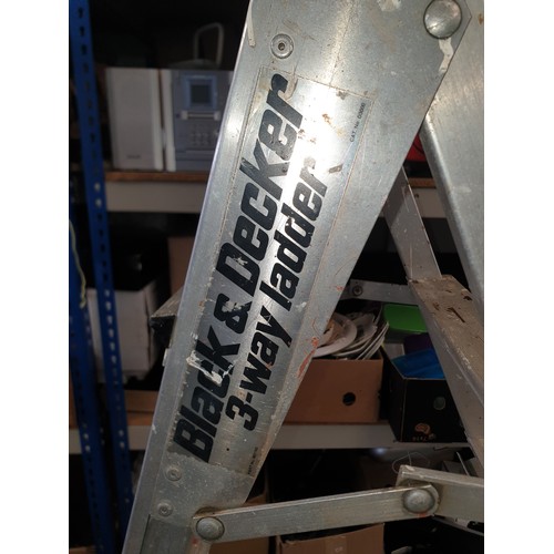 441 - Black And Decker 3 IN One Aluminium Step Ladders