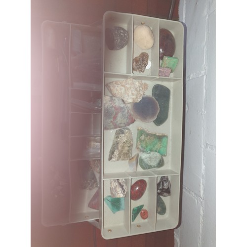 296 - Cantilever Box Of Jewellers Stones Etc For Jewellery Making