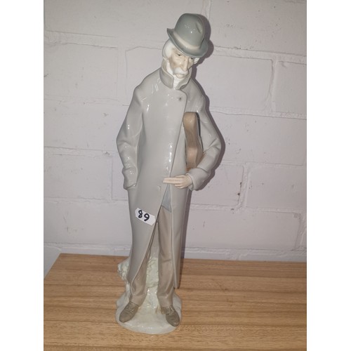 89 - Super Rare Early Imprssed Marking Lladro Figure The Violin Player Stands [34cm Tall]