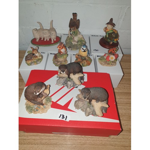 131 - 10 Assorted Border Fine Arts Wild Life Figures