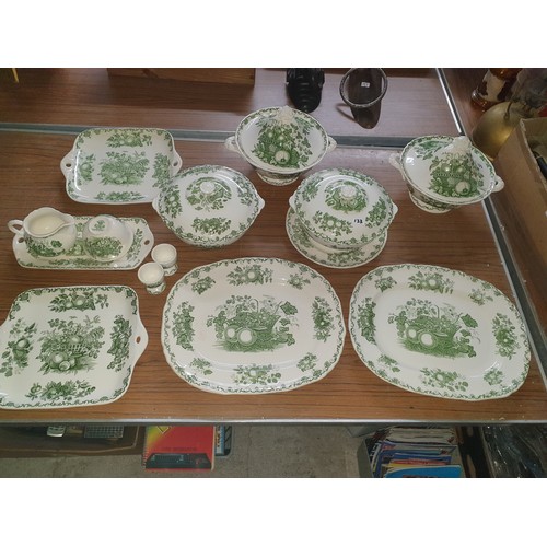 133 - Large Selection Of Masons Ironstone Fruit basket Pattern Dinner Ware etc