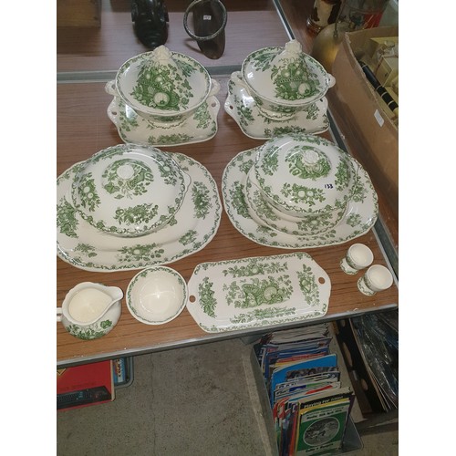 133 - Large Selection Of Masons Ironstone Fruit basket Pattern Dinner Ware etc