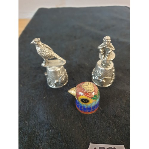 138 - Selection Of Collectors Unusual Thimbles