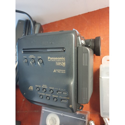 194 - Panasonic Cam Corder  With Accessories And Carry Case