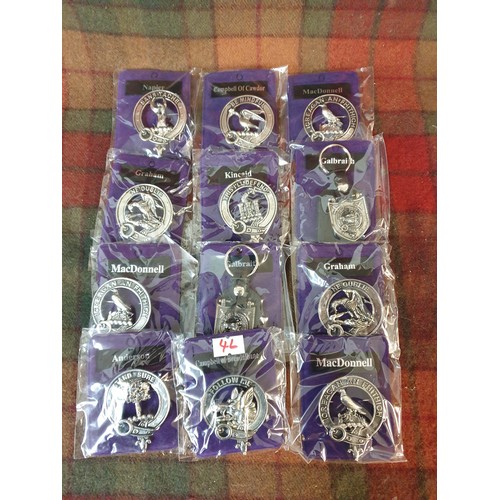 50 - A collection Of Scottish Family's Clan Badges Etc