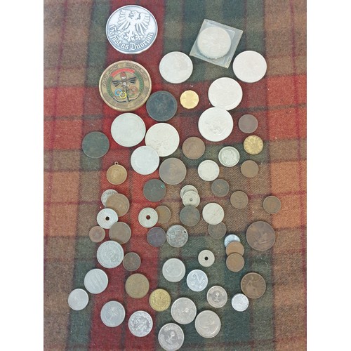 39 - A Selection Of Coins Medals; Including George 3rd 1799 Coin Bun Penny Dated 1797 etc