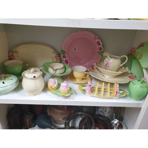 113 - Shelf Of Deco Style Royal Winton China Etc