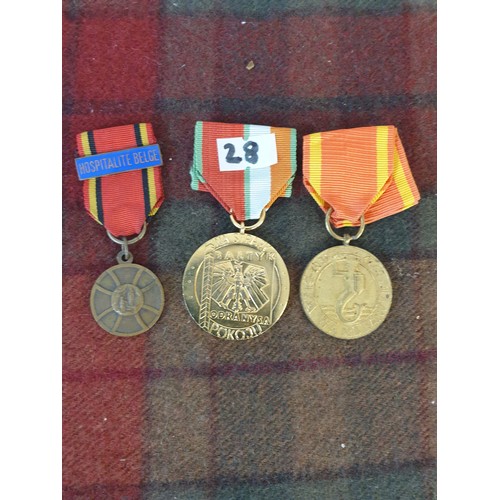 28 - 3 Military Medals