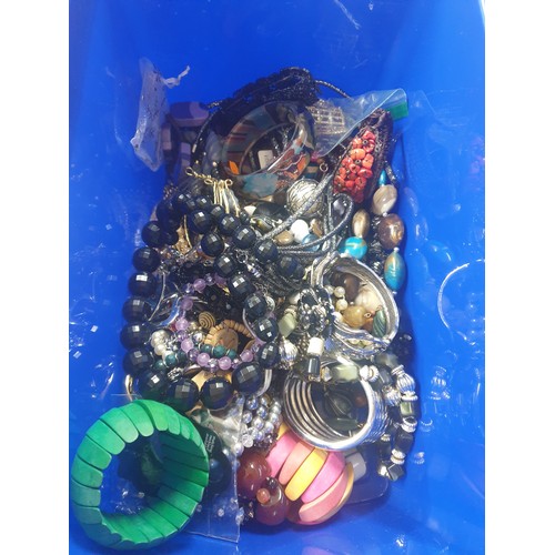 50A - Large Box Of Costume Jewellery etc