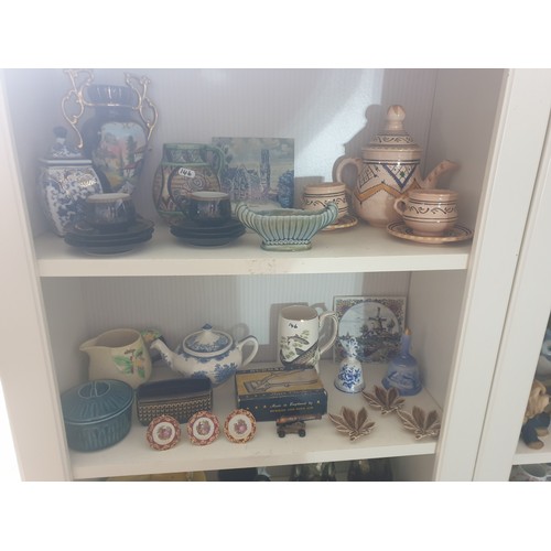 146 - 2 Shelves Of Collectables Limoges, Wade Carlton Wear Etc