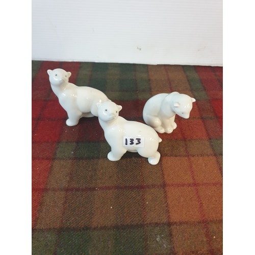 133 - 3 Rare Nao Polar Bear Cubs