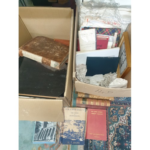 145 - Box Of Vintage Books And 1955 Edinburgh Festival Items, Jessie M King Memorabilia etc