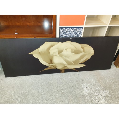 415 - Large Canvas Art Picture Of Flower 180 x 60 cm