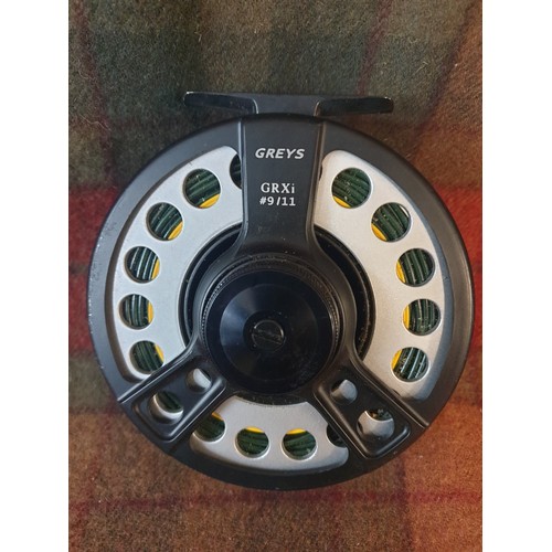 77 - Greys GRX i#9/11 Salmon Flt Reel With Line And Backing Super Condition