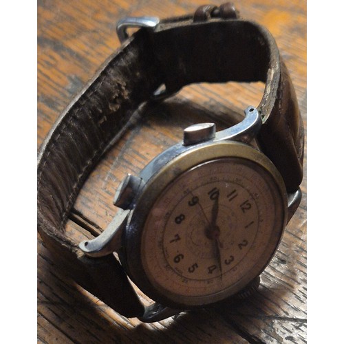 69 - Rare WW2 US Navy Pilots Watch With original leather strap [Requires Service]