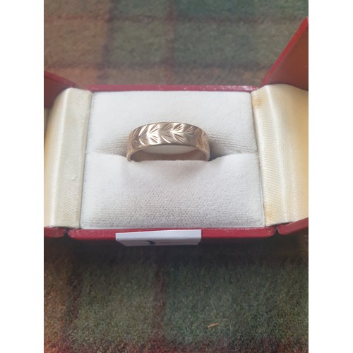 1 - 9ct Yellow Gold Wedding Band 3.22g Size Q