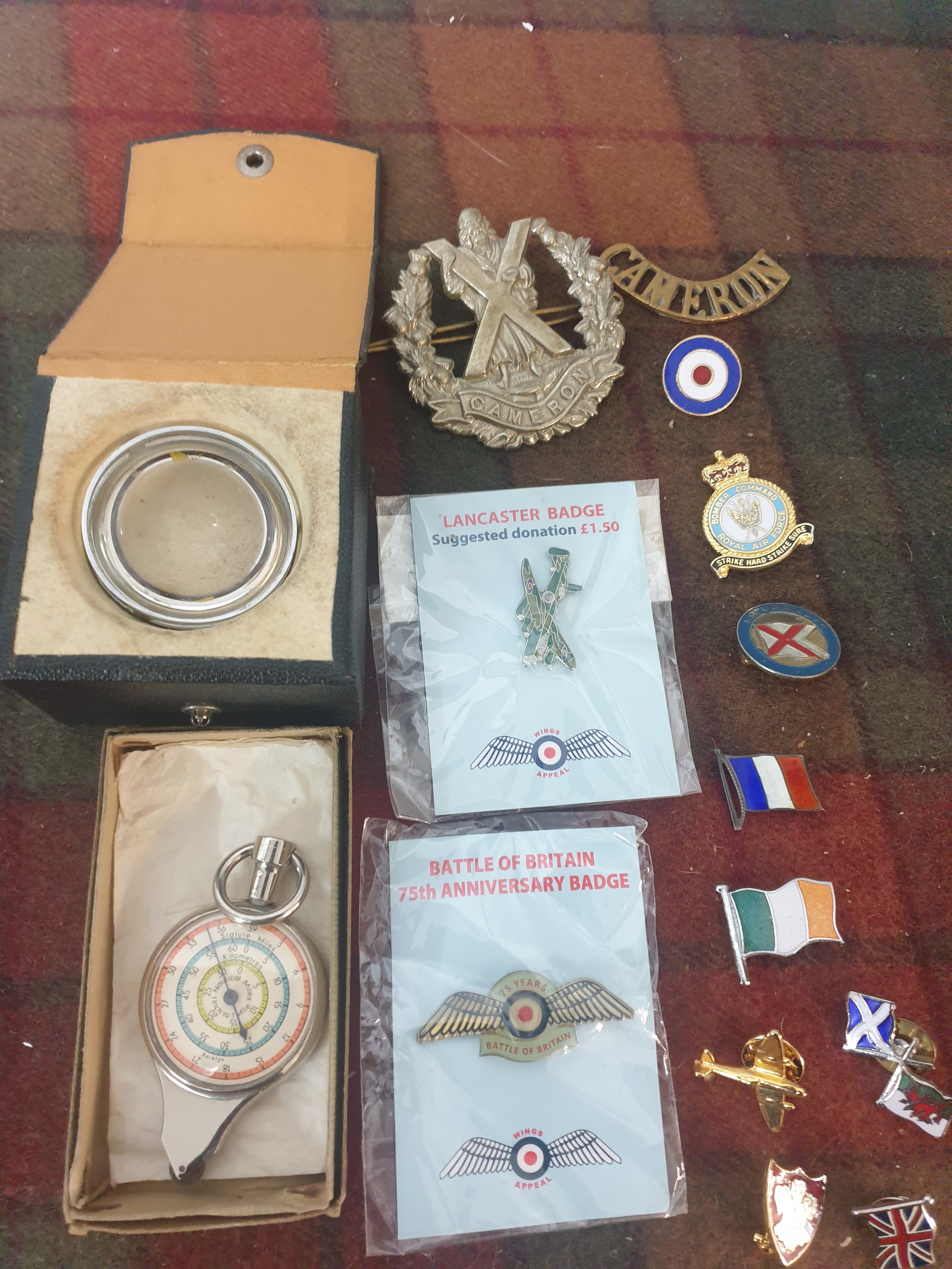 Selection Of Military Items etc Map Measuring Tool, Flat Field ...